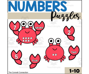 Beach Number Puzzles 1-10