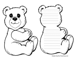 Bear Shape Book Activity