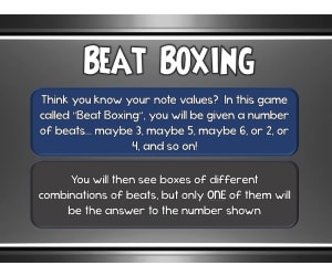 Beat Boxing - Identifying Notation Duration (* Distance Learning Approved! *)