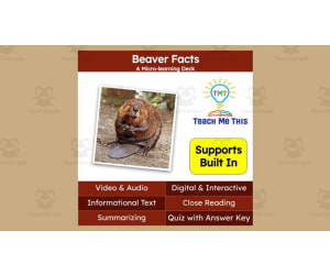 Beaver Facts | Interactive Science Lesson | Micro-Learning Deck