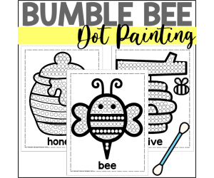 Bee Dot Painting - A Fine Motor Art Activity