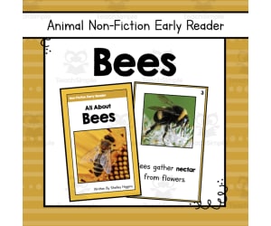 Bees Informational Book | Nonfiction Early Reader Animal Booklet