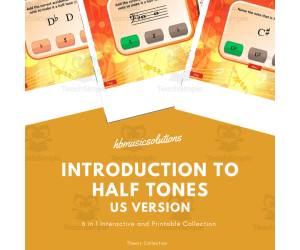 Beginner Music Theory: Introduction to Half Tones - US Version