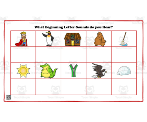 Beginning Letter Sounds Activity