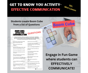 Beginning of the School Year | Get to Know You SEL Activity