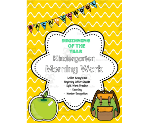 Beginning of the Year Morning Work