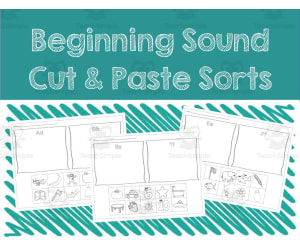 Beginning Sound Cut and Paste Sort