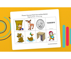 Beginning Sound Letter D Word Wall