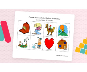 Beginning Sound Letter H Word Wall