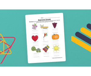 Beginning Sounds Objects Worksheet