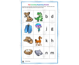 Beginning Sounds | Phonics Practice Worksheet