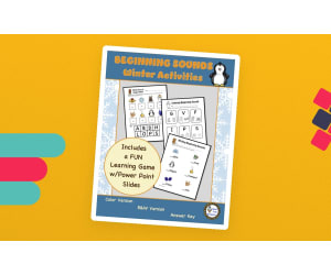 Beginning Sounds Winter Worksheets and Learning Activities