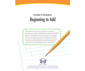 Beginning to Add Printable Workbook