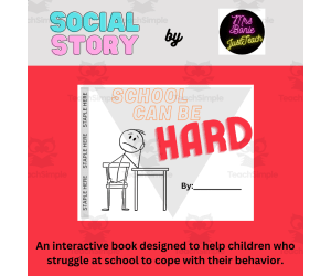 Behavior Problems - Interactive Book/Printable Support/SEL Lesson