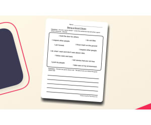 Being a Good Citizen Worksheet