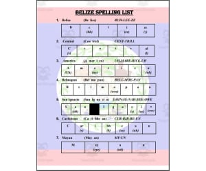 Belize Spelling List