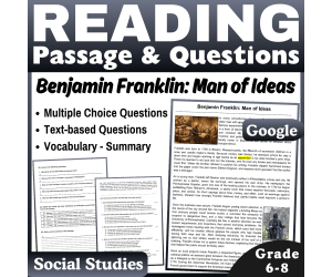 Benjamin Franklin: Social Studies Reading Comprehension Passage (Docs)