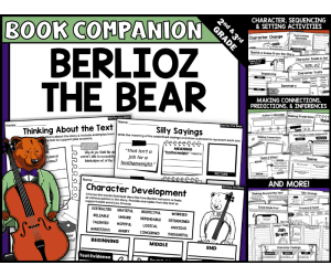 Berlioz the Bear by Jan Brett Interactive Read-Aloud Activities