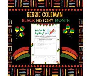 Bessie Coleman Biography Reading Black History Month Social Studies