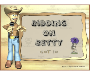 "Bidding on Betty" Math Song