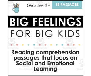 Big Feelings for Big Kids | SEL Reading Comprehension Passages