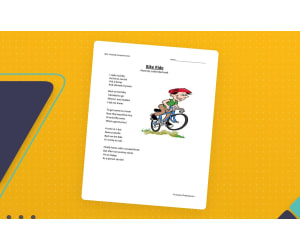 Bike Ride - Reading Comprehension Worksheet