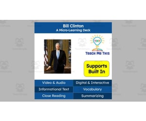 Bill Clinton | Reading Comprehension Deck | Interactive Lesson