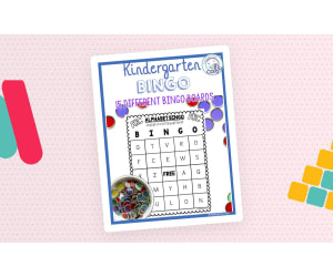 Bingo Board Games for Kindergarten