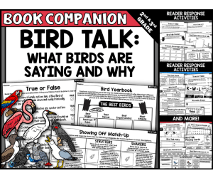 Bird Talk: What Birds Are Saying and Why Read-Aloud Activities