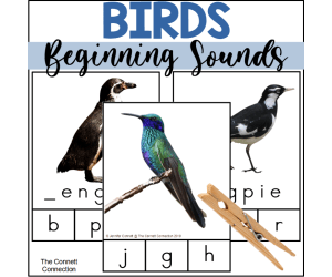 Birds Beginning Sound Clip Cards