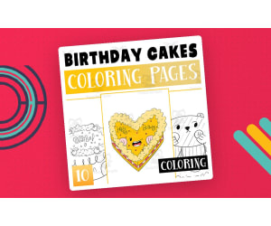 Birthday Cake Coloring Pages Worksheet Activity For Morning Work
