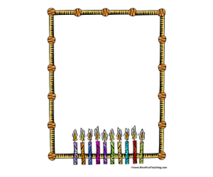 Birthday Candles Writing Paper
