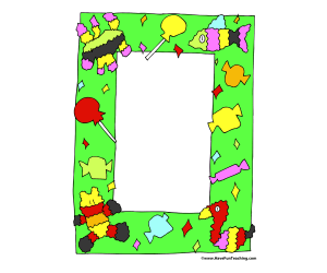 Birthday Candy Writing Paper