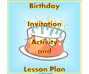 Birthday Invitation Activity and Lesson Plan