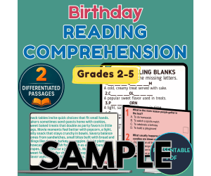 Birthday Reading 1 Lesson Sample Presentable PDF