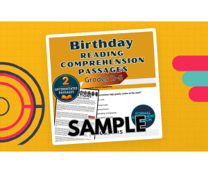 Birthday Reading 1 Lesson Sample Writing Prompts Formal Assessments