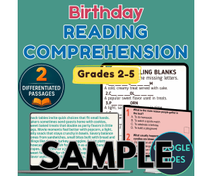 Birthday Reading 1 Lesson Sample Writing Prompts Google Slides