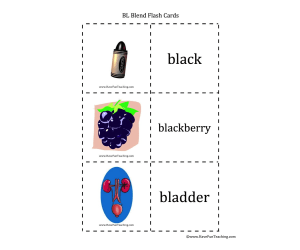 BL Blends Flash Cards