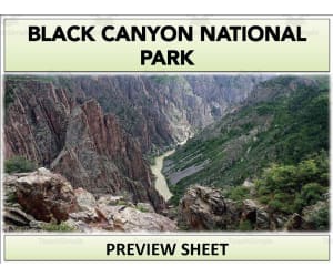 Black Canyon National Park Geography Unit