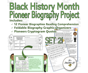 Black History Month Juneteenth READING GRAPHIC ORGANIZER 4 5 6 SET 2