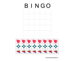 Blank BINGO Board