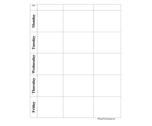 Blank Lesson Plan Template