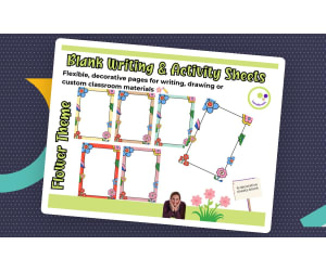 Blank Writing & Activity Sheets – Spring Theme