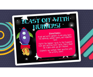 Blast Off With Numbers Base Ten Words Expanded Form Activity