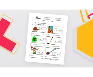 Blends SP, ST Worksheet
