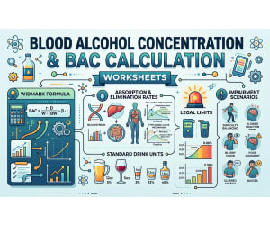 Blood Alcohol Concentration & BAC Calculation Worksheets