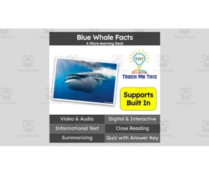 Blue Whale Facts | Interactive Science Lesson | Micro-Learning Deck