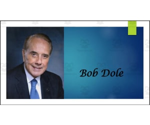 Bob Dole (Former U.S. Senator - Kansas) BIO PPT