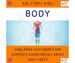 Body ESL Lesson Plan For Kids and Early Learners