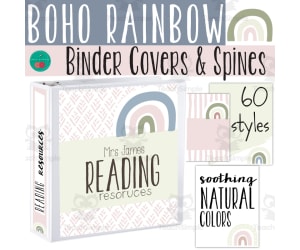 Boho Binder Cover and Spines